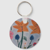 Oranje lelies badge sleutelhanger (Achterkant)