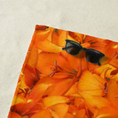 Oranje Lelies met Zip Locker Strandlaken (In situ)