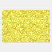 Oranje, lemon en Limoen Inpakpapier Vel (Voorkant 2)