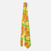 Oranje Lemon Limoen Stropdas (Achterkant)