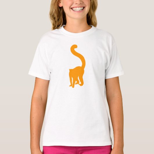 Oranje Lemur T-shirt (Voorkant)