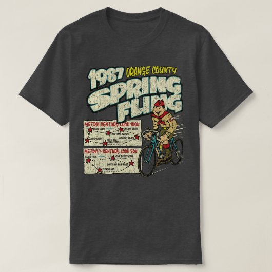 Oranje lente 1987 t-shirt (Design voorkant)