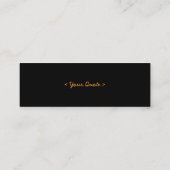 Oranje lente 1 — Floral fotografie Mini Visitekaartje (Achterkant)