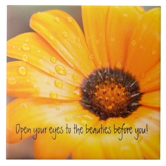 Oranje lente afscheid Afrikaanse feestdag Tegeltje (Voorkant)