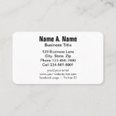 Oranje lente afscheid Afrikaanse feestdag Visitekaartje (Achterkant)