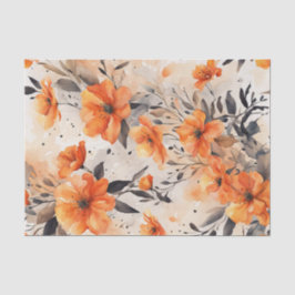 Oranje Lente Bloemen 1 Decoupage Papier