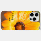 Oranje lente-Flash-Afrikaanse Daisy Flower Custom Case-Mate iPhone Case (Achterkant (horizontaal))