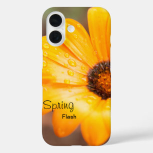 Oranje Lente Flash Afrikaanse Madeliefje Foto Aang iPhone 16 Hoesje