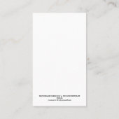 Oranje lentescherm visitekaartje (Achterkant)