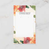 Oranje lentescherm visitekaartje (Voorkant)