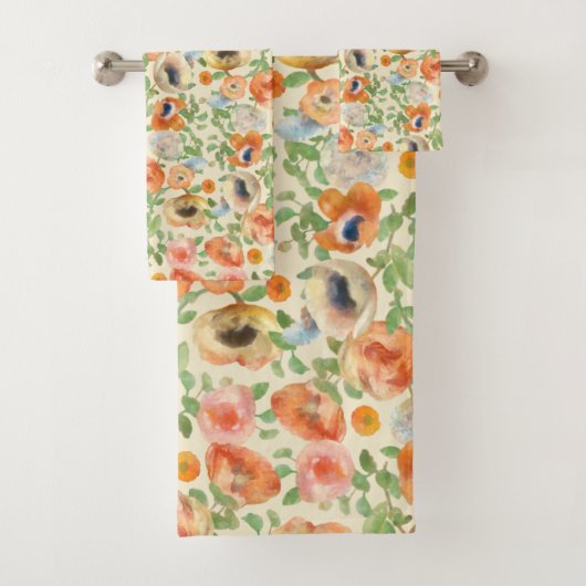 Oranje lentevloeren bad handdoek (Insitu)