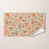 Oranje lentevloeren bad handdoek (Handdoek)