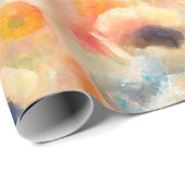 Oranje lentevloeren cadeaupapier (Rol Hoek)