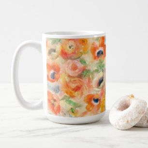 Oranje lentevloeren koffiemok
