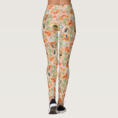 Oranje lentevloeren leggings (Achterkant)
