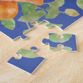 Oranje lentevloeren legpuzzel (Zijkant)