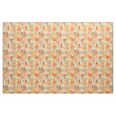 Oranje lentevloeren stof (Yard (91,4 cm))