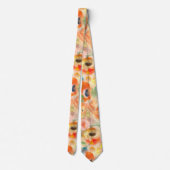 Oranje lentevloeren stropdas (Achterkant)
