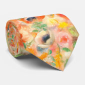 Oranje lentevloeren stropdas (Opgerold)