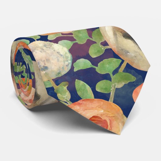 Oranje lentevloeren stropdas (Opgerold)