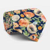 Oranje lentevloeren stropdas (Opgerold)