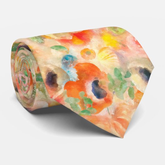 Oranje lentevloeren stropdas (Opgerold)