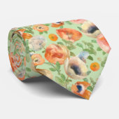 Oranje lentevloeren stropdas (Opgerold)