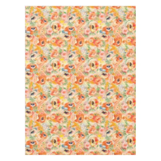 Oranje lentevloeren tafelkleed (Voorkant)