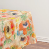 Oranje lentevloeren tafelkleed (Voorbeeld)