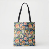 Oranje lentevloeren tote bag (Voorkant)