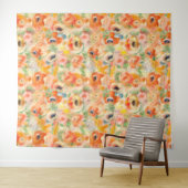 Oranje lentevloeren wandkleed (In Situ (horizontaal))