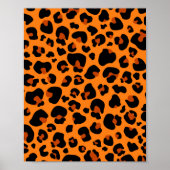 Oranje leopard Cheetah Skin Print Pattern (Voorkant)