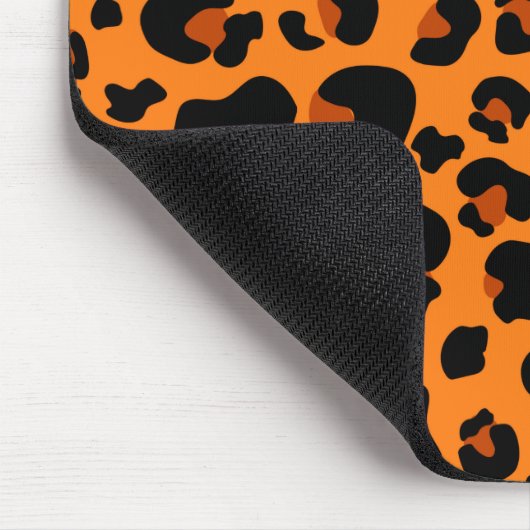 Oranje leopard Cheetah Skin Print Pattern Muismat (Hoek)