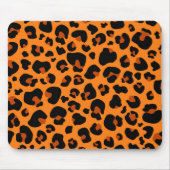 Oranje leopard Cheetah Skin Print Pattern Muismat (Voorkant)