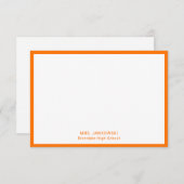 Oranje lerarendocent Dank je wel Kaarten (Voorkant / Achterkant)