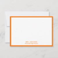 Oranje lerarendocent Dank je wel Kaarten