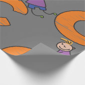 Oranje letter C Cadeaupapier (Hoek)