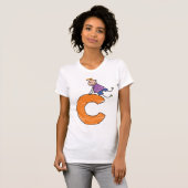 Oranje letter C T-shirt (Voorkant volledig)