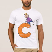 Oranje letter C T-shirt (Voorkant)