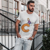Oranje letter C T-shirt