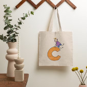 Oranje letter C Tote Bag