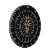 Oranje Letter Face Metal Cage Dartboard Dartbord (Voorkant Links)