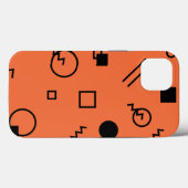 Oranje, leuke, trendy, geometrische Memphis-afbeel Case-Mate iPhone Case (Achterkant (horizontaal))