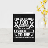 Oranje leukemie Bewustheid Kaart (Gele Bloem)
