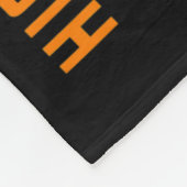 Oranje Leukemie Kankerbewustzijn Man Amerikaans Fleece Deken (Hoek)