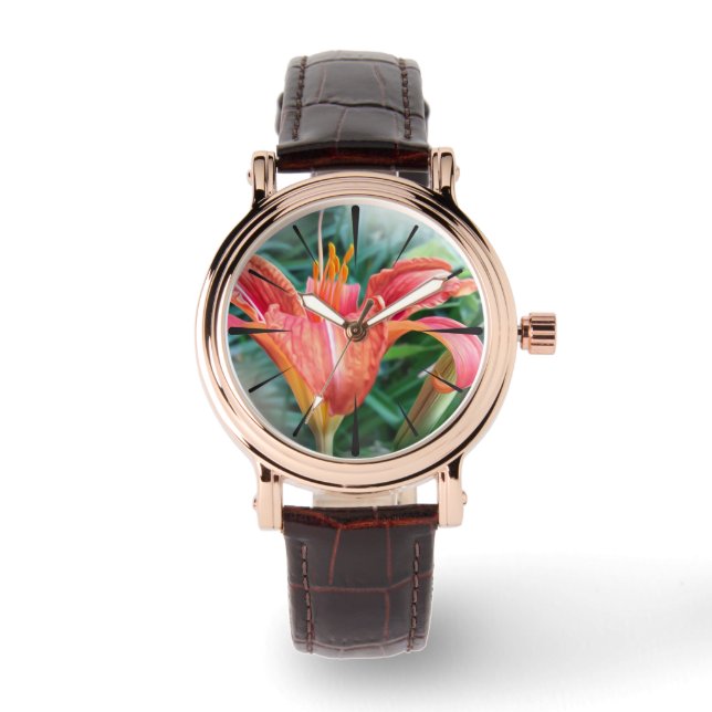 oranje lib horloge (Voorkant)