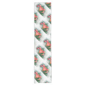 oranje lib korte tafelloper (Voorkant)