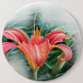 oranje lib ronde button 6,0 cm (Voorkant)