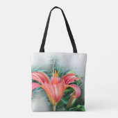 oranje lib tote bag (Achterkant)