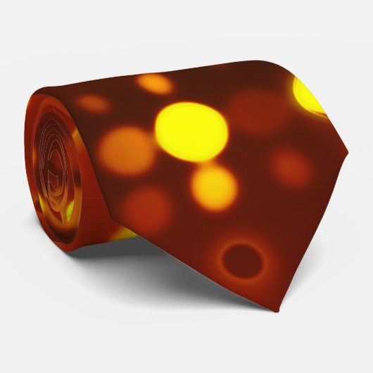 Oranje lichten stropdas (Opgerold)